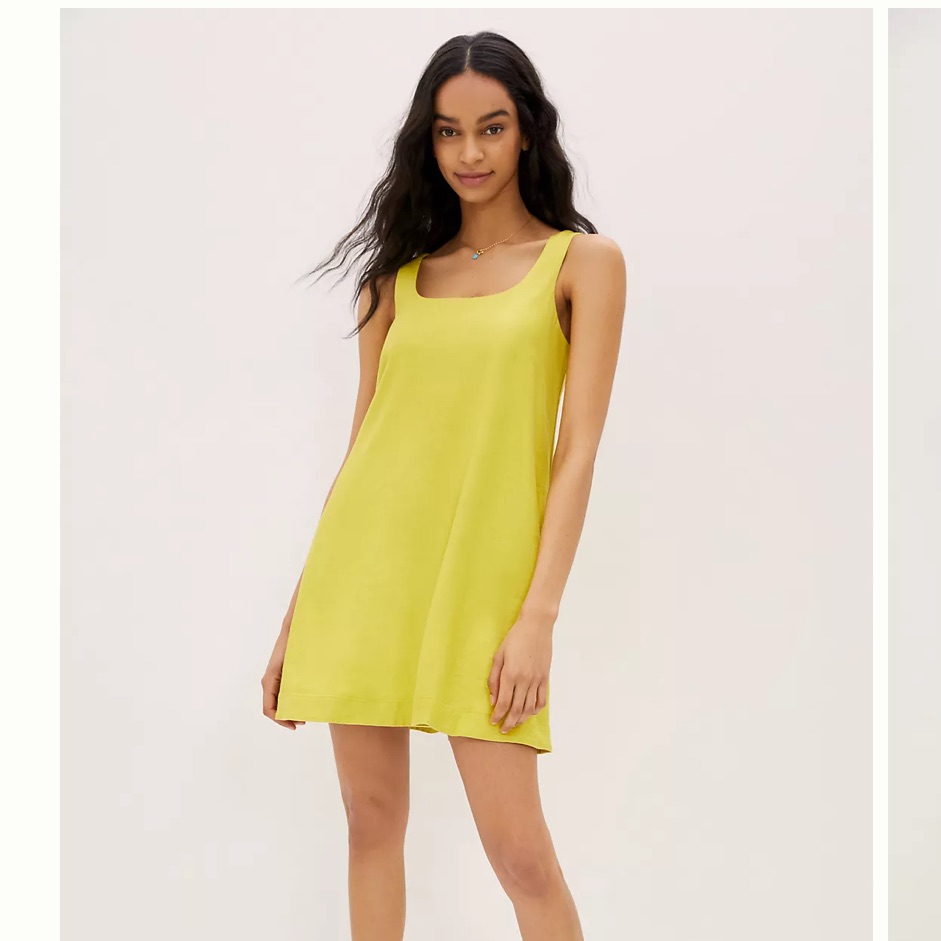 Anthropologie Maeve Lorraine Apple Green Swing Dress, Size X-Small